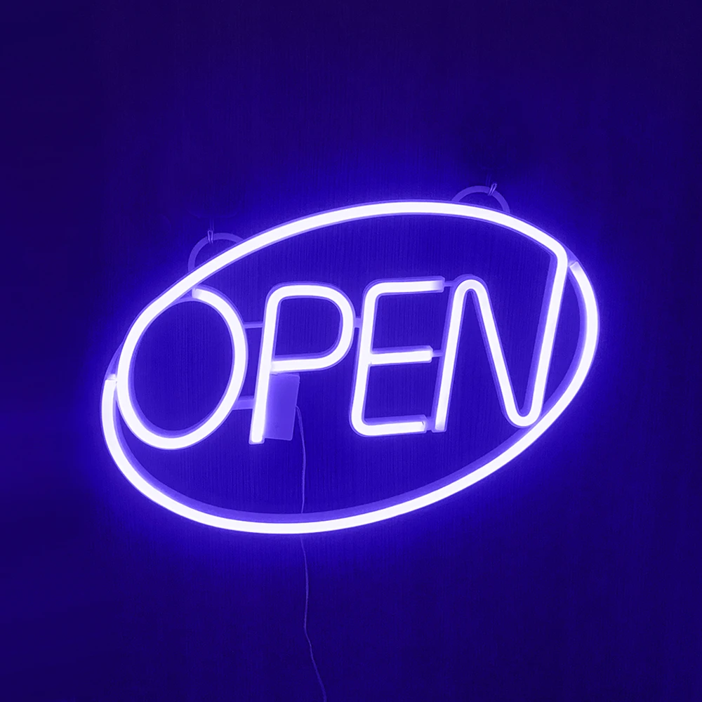 Светодиодная неоновая вывеска OPEN декоративная светодиодная светящаяся буква
