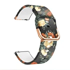 Ремешок силиконовый для смарт-часов P8 Plus SE, мягкий резиновый сменный Браслет с цветочным рисунком для девушек