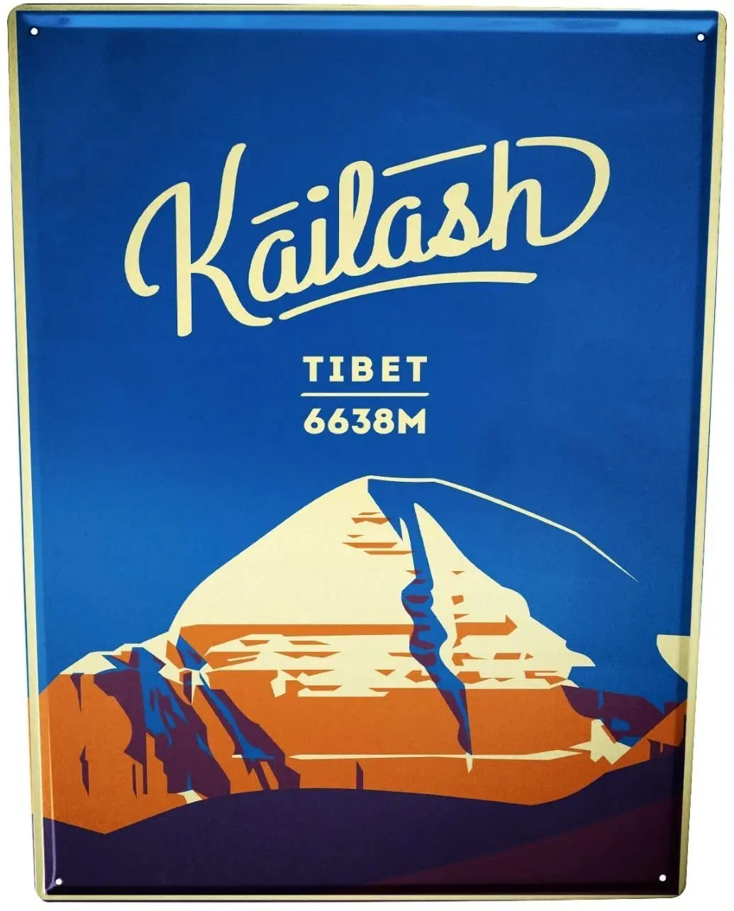 

Мировое путешествие Гора Kailash Тибетский постер Забавный знак Оловянное Искусство Декор для стен в винтажном стиле алюминиевый Ретро металл...