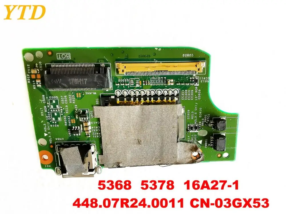 Оригинальный Для DELL 5368 5378 USB доска 16A27-1 448.07R24.0011 CN-03GX53 испытанное хорошее