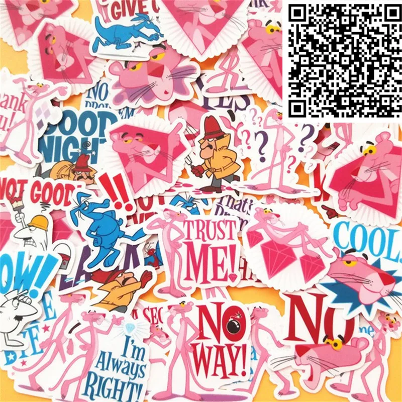 40 pcs Pink lion Stickers for Notebook Planner Cute Cartoon Decorative Style toy Sticker Scrapbooking For Laptop Children |