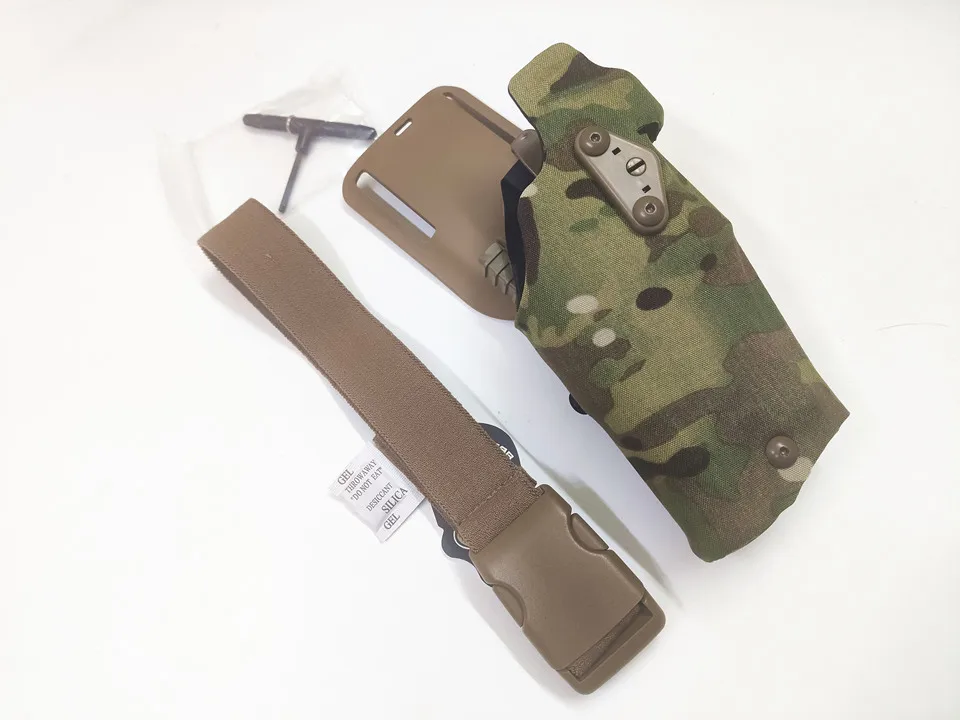 Conjunto de Cinto Novo Skirmish Airsoft Holsters Glock17 X300 Coldre Gota Adaptador Liberação Rápida Gaiter 2021 Tmc 9 Esporte e Lazer