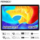 Планшет Perkbox, 10 дюймов, Восьмиядерный процессор MTK, Android 11,0, двойной 4G LTE, телефонные звонки, 6 ГБ ОЗУ, 64 Гб ПЗУ, 6000 МП, Стандартный, Wi-Fi, GPS, батарея мАч