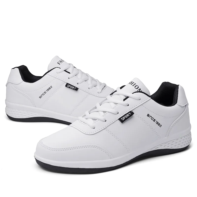 Мужские кроссовки Модная мужская повседневная обувь Кожаная дышащая Легкая для