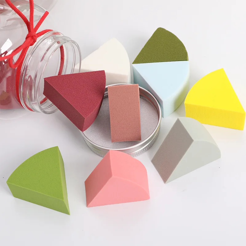 12 шт./компл. губка для нанесения основы макияжа мини косметическая мягкая пудра в