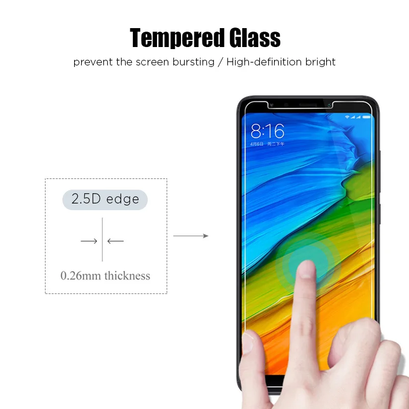 Защитное стекло на Redmi 10X 5G 7 7A S2 Go Защитная пленка для экрана Xiaomi 9 Prime 9A 9C 8 8A Pro