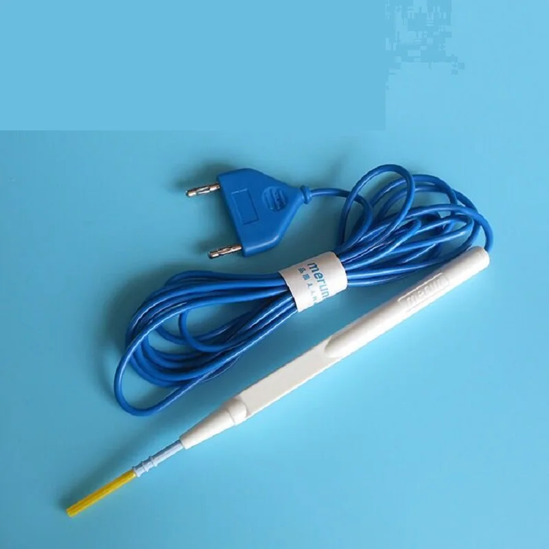 Electrocoagulation hand-controlled knife pen disposable handle electric two-pin plug