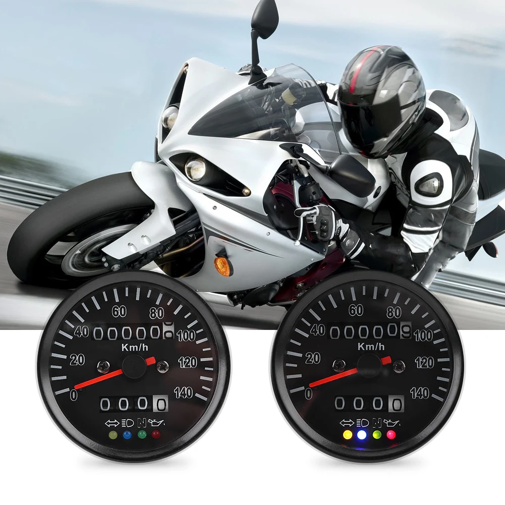 Универсальный 60 мм черный Высокочувствительный мотоцикл одометр спидометр