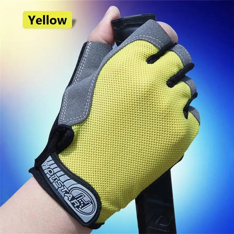 1 пара перчатки на полпальца для езды велосипеде мотоциклетные взрослых и детей