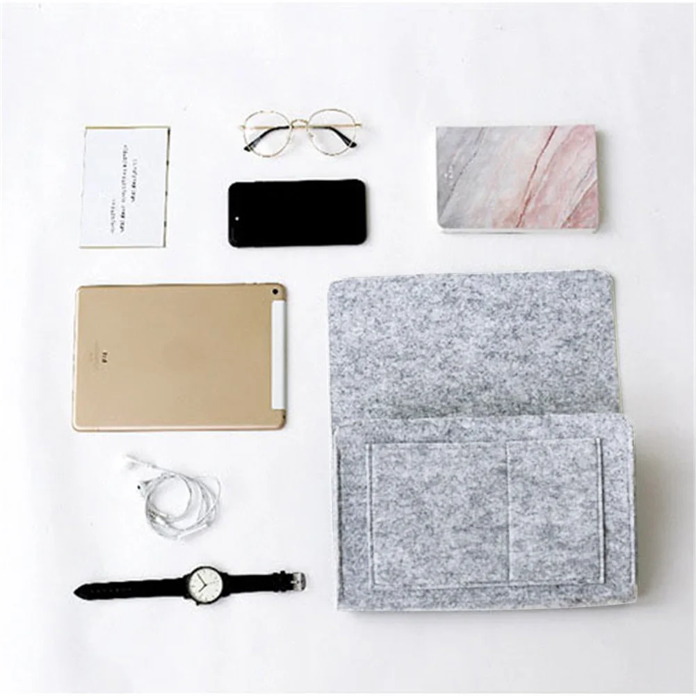 

Felt Pockets Sofa Organizer For Rest TV Remote Control Books Ipad Tidy Holder Chair Couch Bag Storage Anti-slip Bed Holder