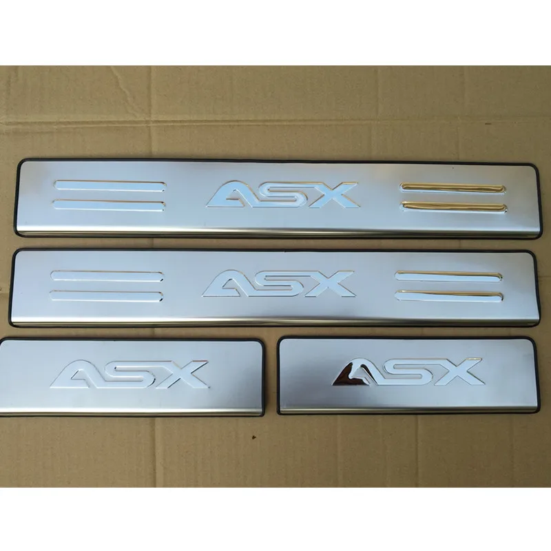Накладка на порог из нержавеющей стали для Mitsubishi ASX 2011 2012 2013 4 шт./компл.