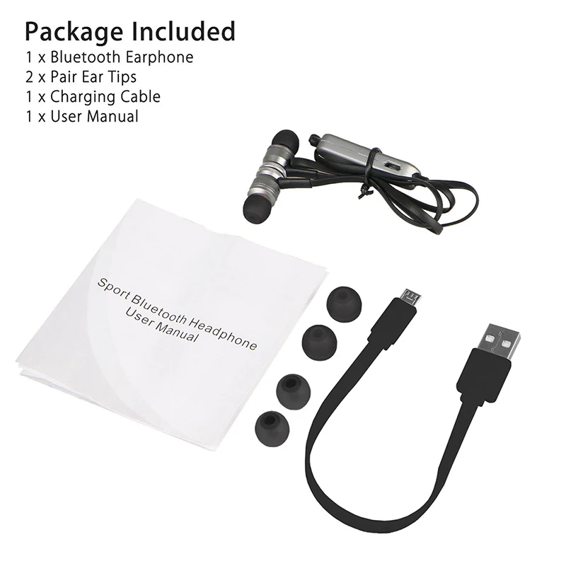 

Universal Bluetooth 5.0/4.1/4.0 Wireless Stereo Headset Sports Earphone Earbuds Magnet Attraction Headphones With Microphone New