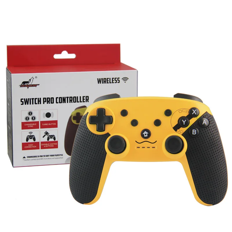 Беспроводной bluetooth-геймпад для Nintendo Switch Pro, контроллер, консоль, джойстик для PS3, ПК/Android/СТИМ, пульт ДУ для NS, игровой коврик