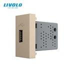Аксессуары для гнезда LIVOLO, для компьютера, телевизора, телефона, золотой размер 22,5 мм, свободная комбинация (без металлической пластины)