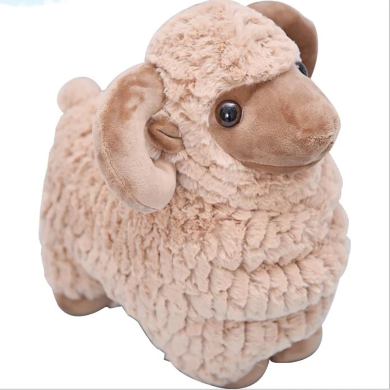 

Kawaii Peluche Hairy Goat Stuffed Animal Plush Doll Toys Super Soft Living Room Home Decoration Nice Gift For Kids