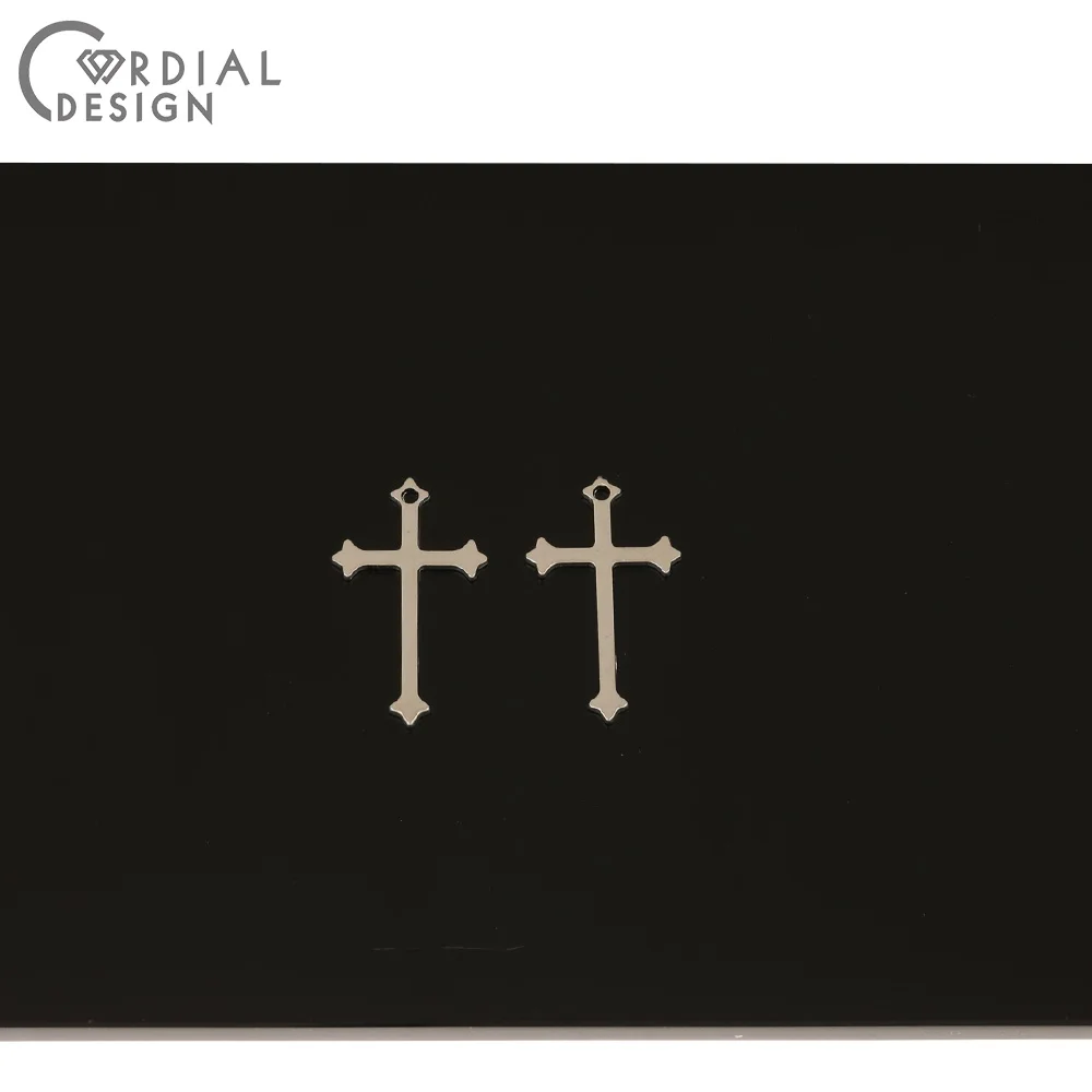 

Cordial Design 200Pcs 14*23MM Earrings Accessories/Pendant/DIY Making/Cross Shape/Hand Made/Jewelry Findings & Components/Charms