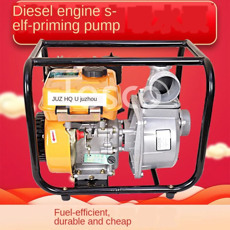 

Маленький дизельный двигатель, сельскохозяйственный дизельный самовсасывающий насос 2, 3 дюйма, самовсасывающий насос высокого давления, о...