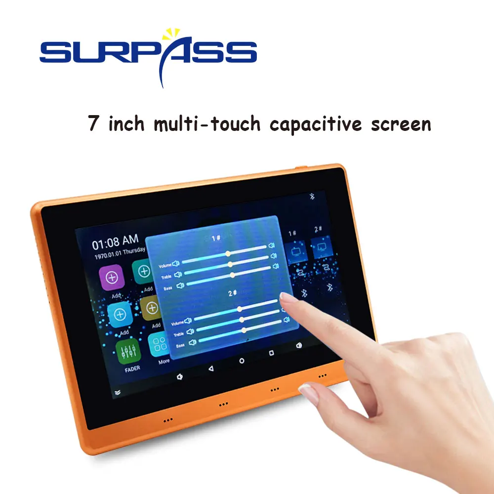 Умный Wi Fi Bluetooth Сенсорный экран настенный усилитель Android 5 1 стерео звук Система