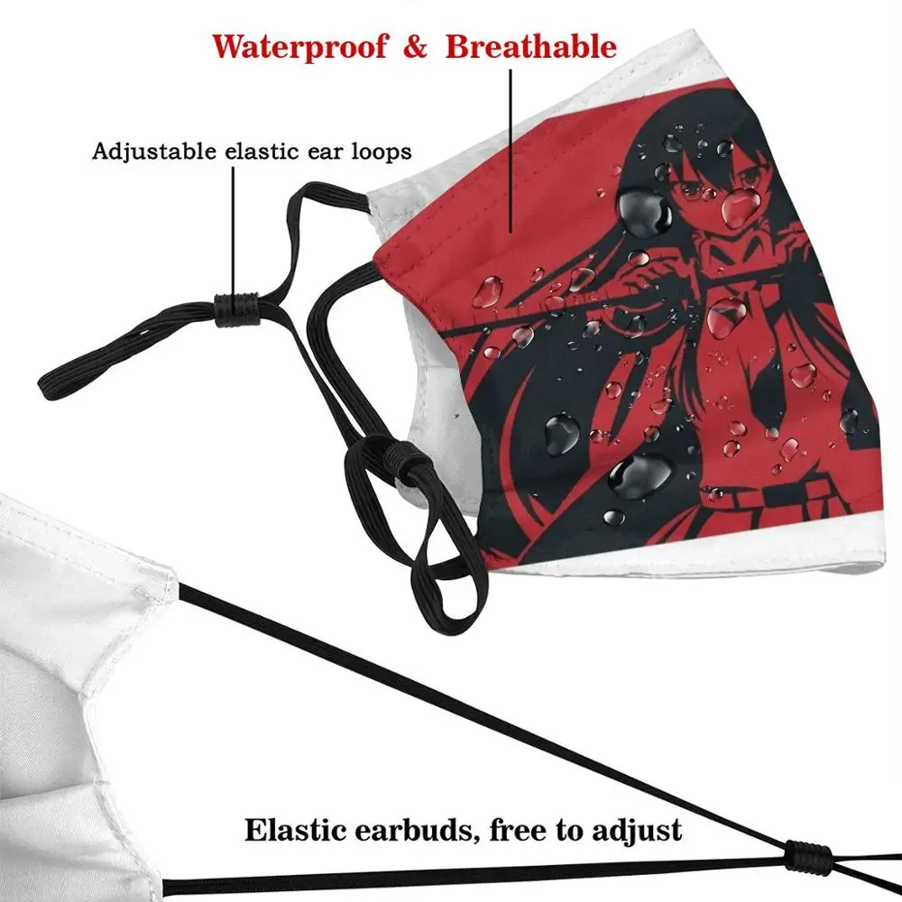 Маска убийцы Akame Ga модные маски маска меч с красными глазами ночной рейд Raoult Konosuba