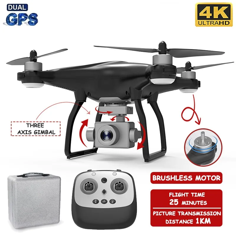 2020 Новый L5 GPS Дрон Wi Fi 4K HD Камера Профессиональный RC дроны три оси Anti Shake Gimbal