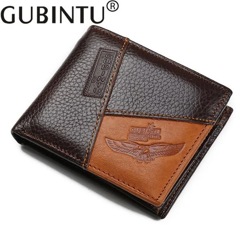 Известный люксовый бренд мужские кошельки из натуральной кожи с карманом для