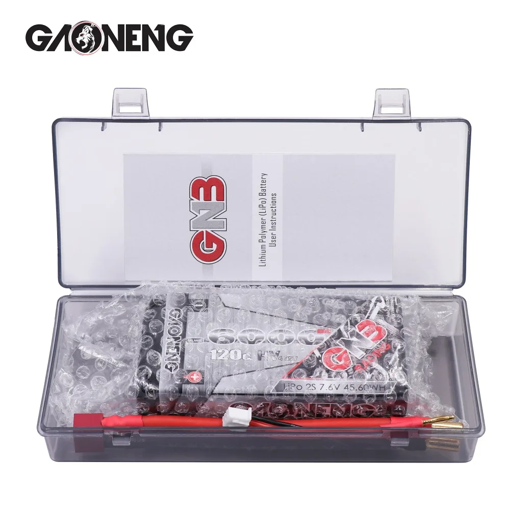 Аккумулятор Gaoneng GNB 6000 мАч 2S 7 6 В HV 120C 240C Hardcase коротышка LiPo для RC HPI HSP 1/8 1/10 багги