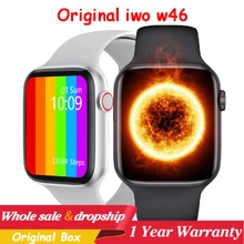 LEMFO iwo w46 Original Smart Watch Men Women DIY Dials 1.75 Inch Body Temperature ECG fitness smartwatch iwo 12 13 pro max