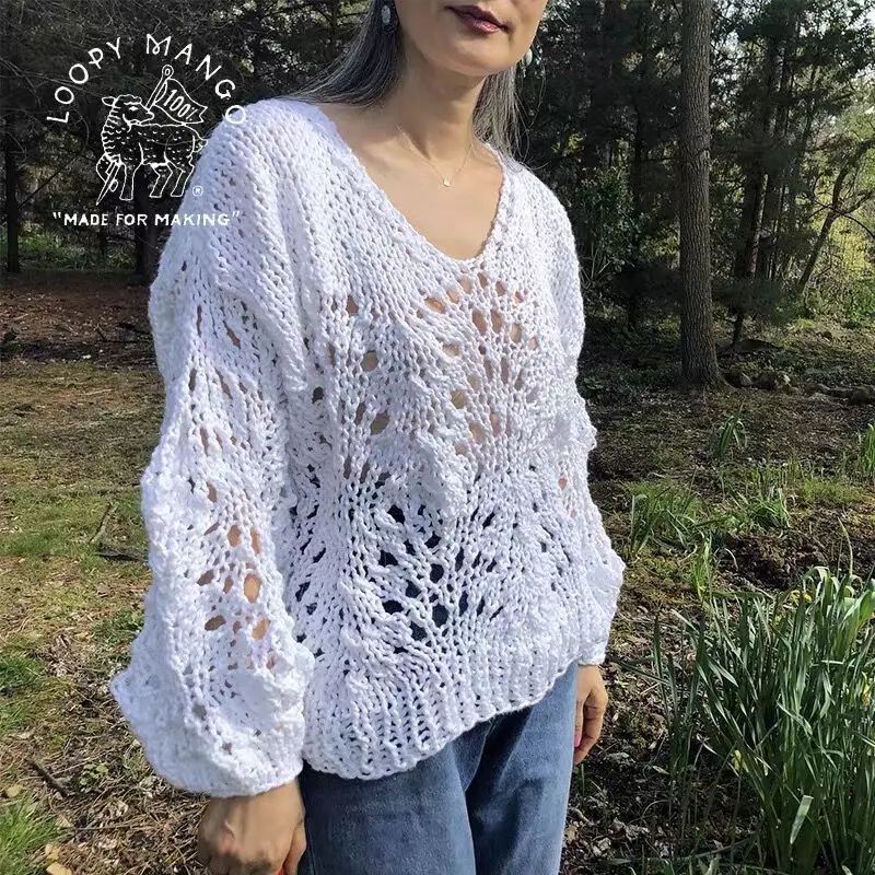 Плетеные вручную сумки для вязания крючком рубашки платья 50 г Летняя хлопковая