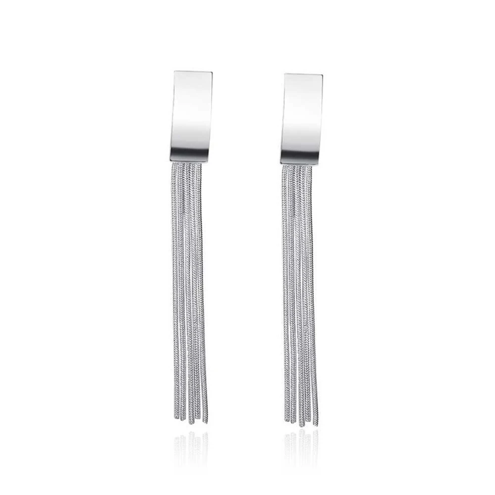 

2021 New Simple Fashion Long Tassel Stud Earrings Style Restoring Ancient Ways Female Charm Temperament Of Fine Gifts