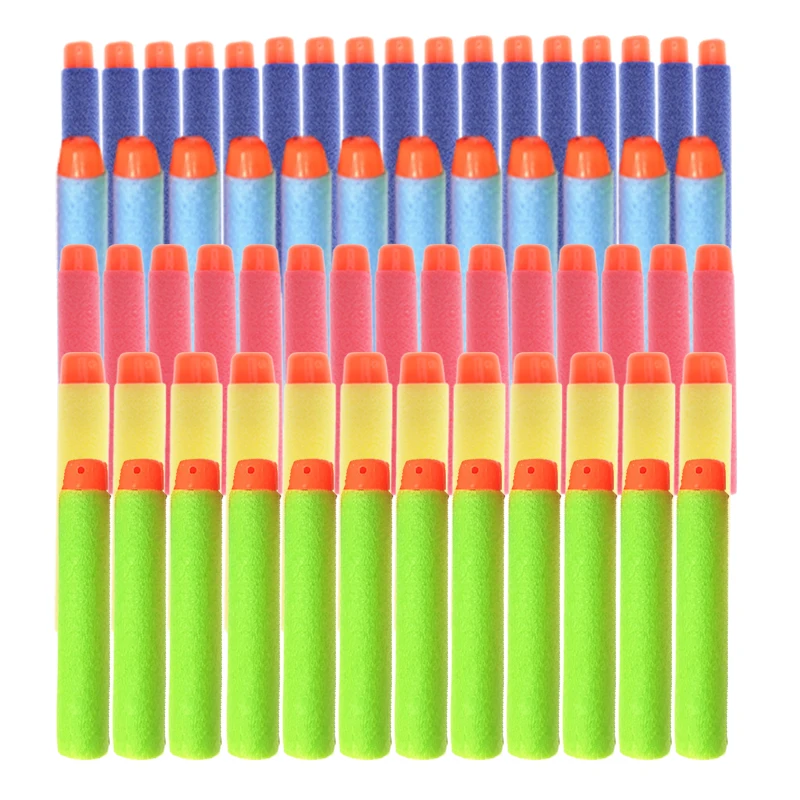 100pcs пули для Nerf аксессуары игрушечного пистолета мягкий пустотелая игрушка
