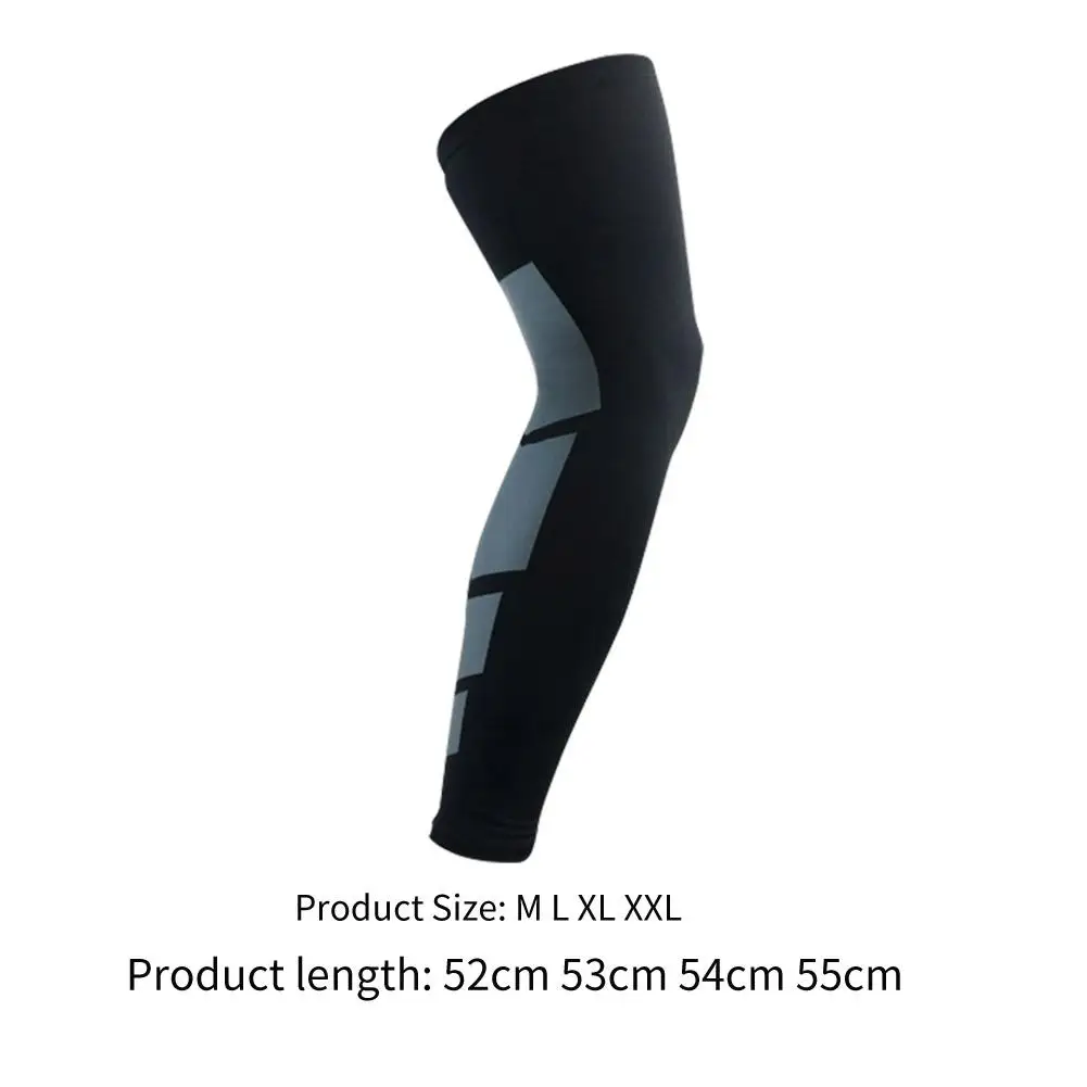 

1pc Hot Sale Kneepad Hit Color Basketball Football Leg Sleeve Knee Protector Anti-collision Long Kneepad Outdoor Sports