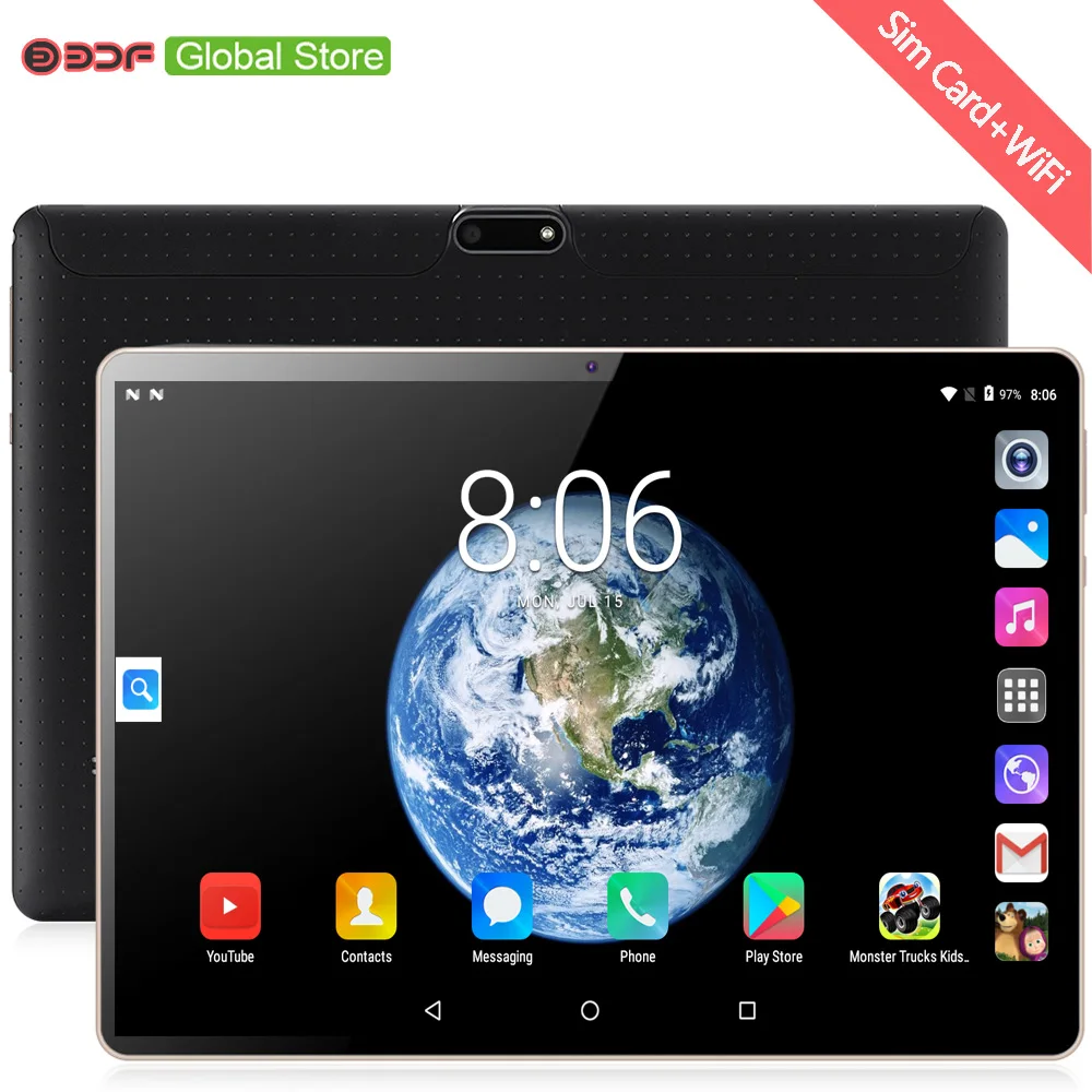 10 дюймов,, 3G, телефон, вызов, sim-карта, Android 7,0, четыре ядра, CE, бренд, WiFi, gps, FM, планшетный ПК, 4 Гб+ 64 ГБ, Android, планшетный ПК, 7, 8 tab
