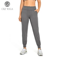 crz yoga womens yoga stretch sweatpants high waist workout lounge pants tapered joggers with pockets naked feeling soft