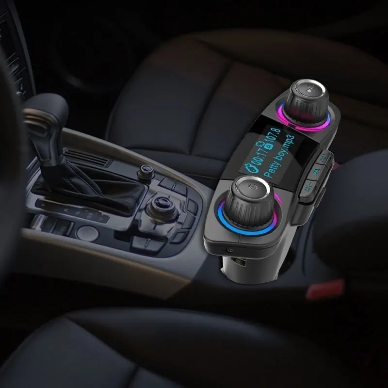 Автомобильный MP3-плеер с ручкой, Bluetooth, гарнитура, автомобильный Aux, музыкальный, TF карта, usb, зарядка, умный, сбой питания, память, автомобильный fm-передатчик