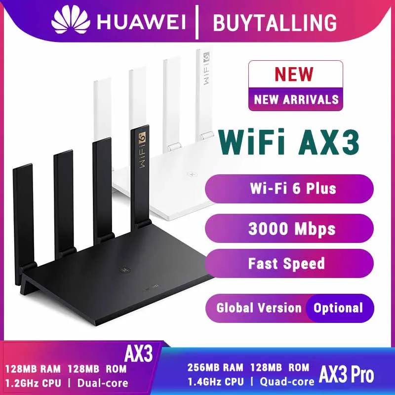 Глобальная версия Huawei Wi Fi Ax3 Pro Quad Core беспроводной маршрутизатор Оригинальная 6 +