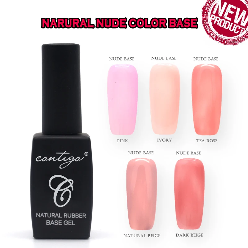 Лак для ногтей толстый телесный Гель лак резиновая основа и верхнее покрытие