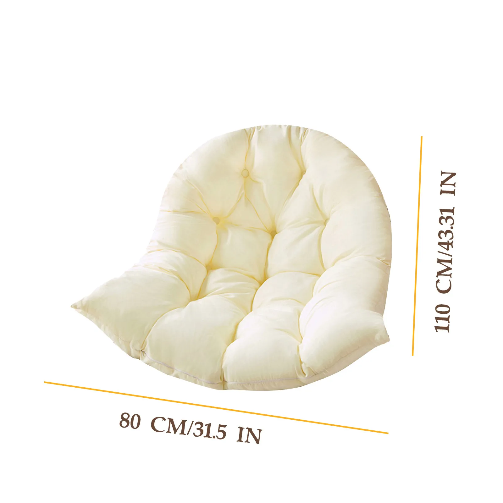 

single swing cushion Garden Outdoor Hammock Chair Seat hanging mattress integrated cushions Back Pillow cojines decorativos 2021