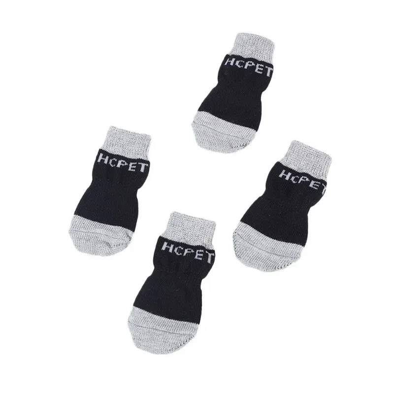 Вязаные носки зимние для маленьких кошек и собак теплые чихуахуа с защитой от лап