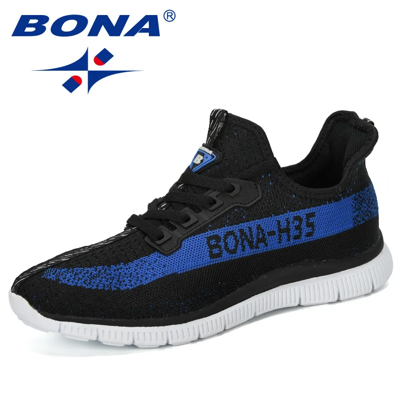 BONA 2019 New Designer Sneakers Breathable Casual No-Slip Men Vulcanize Shoes Male Air Mesh Wear-Resistant Tenis Masculino |