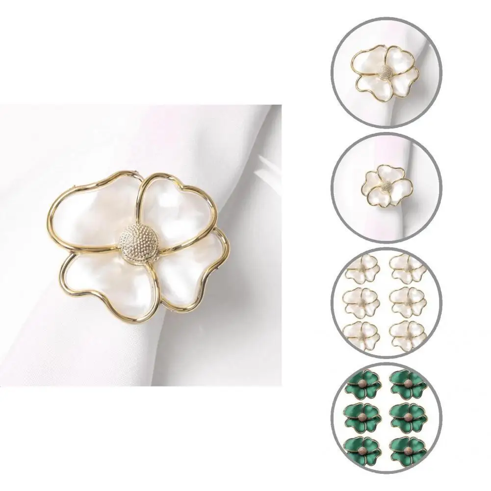 

Serviette Ring металлическая для салфеток Holder eco-friendly All Match, практичные цветочные узоры Serviette Circle