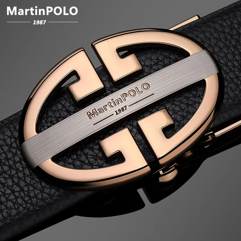 

MARTINPOLO Male Waist Strap New Designer Men's Belts Luxury Man Belt Luxury Brand for Men High Quality Automatic Buckle MP3501P