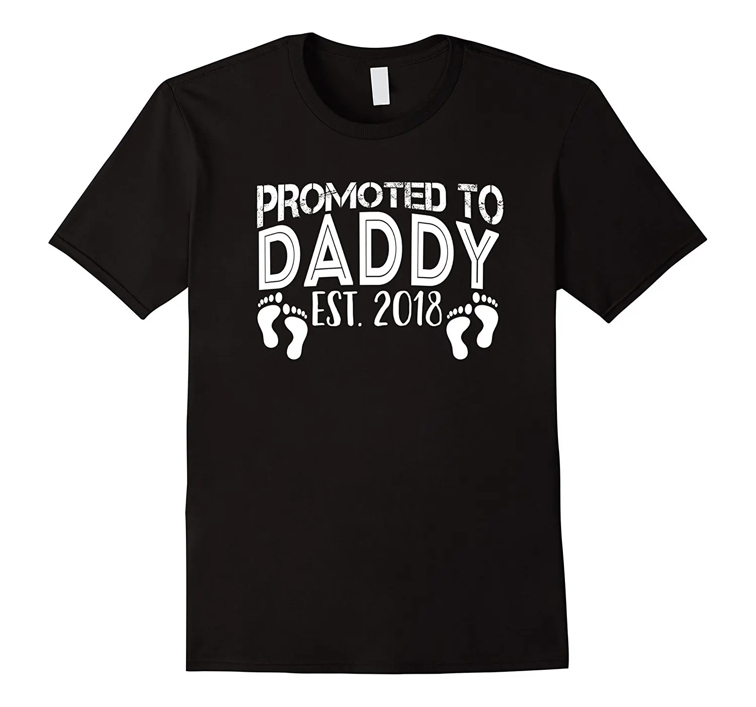 

Mens Men's Promoted To Daddy Est 2018 New Dad Gift T-Shirt Men Tee Shirt Tops Short Sleeve Cotton Fitness T Shirt