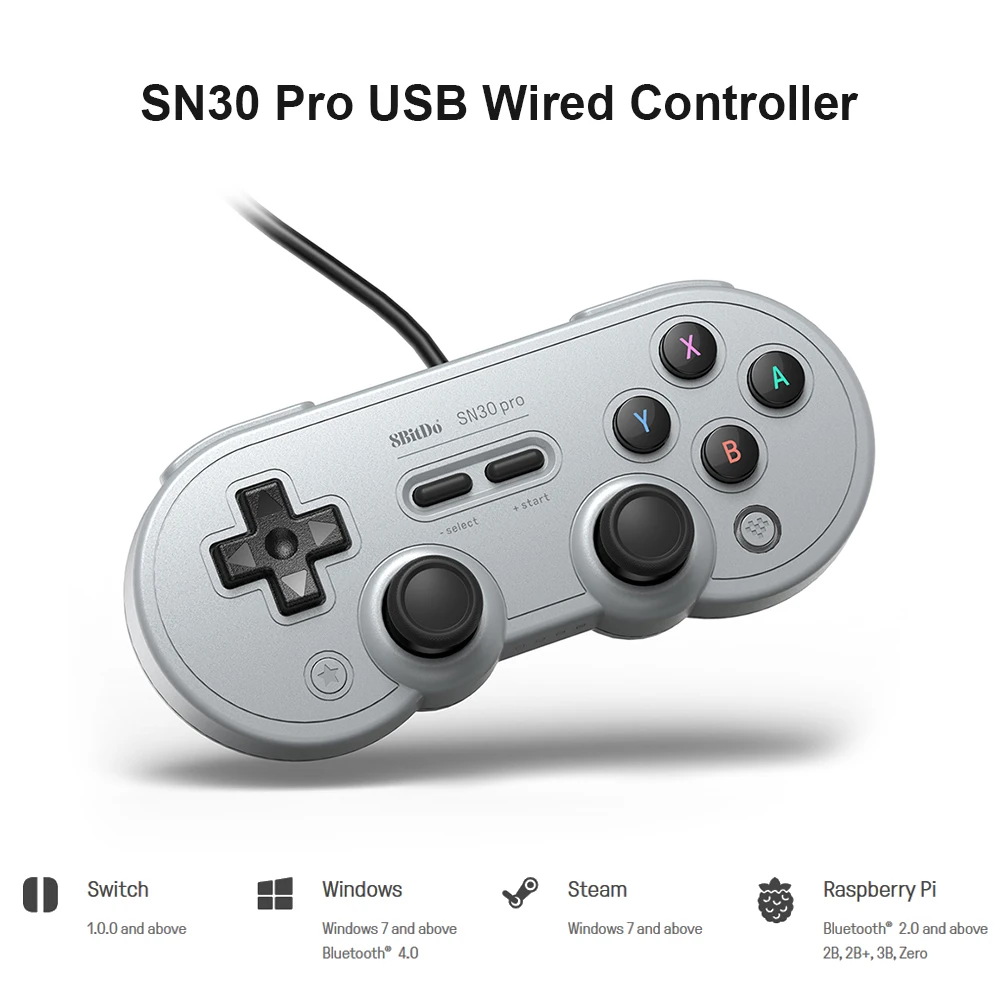 

Switch Console Wireless Gamepad Video Game USB 8Bitdo SN30 Pro USB Controller for Switch PC Steam Vibration Joystick
