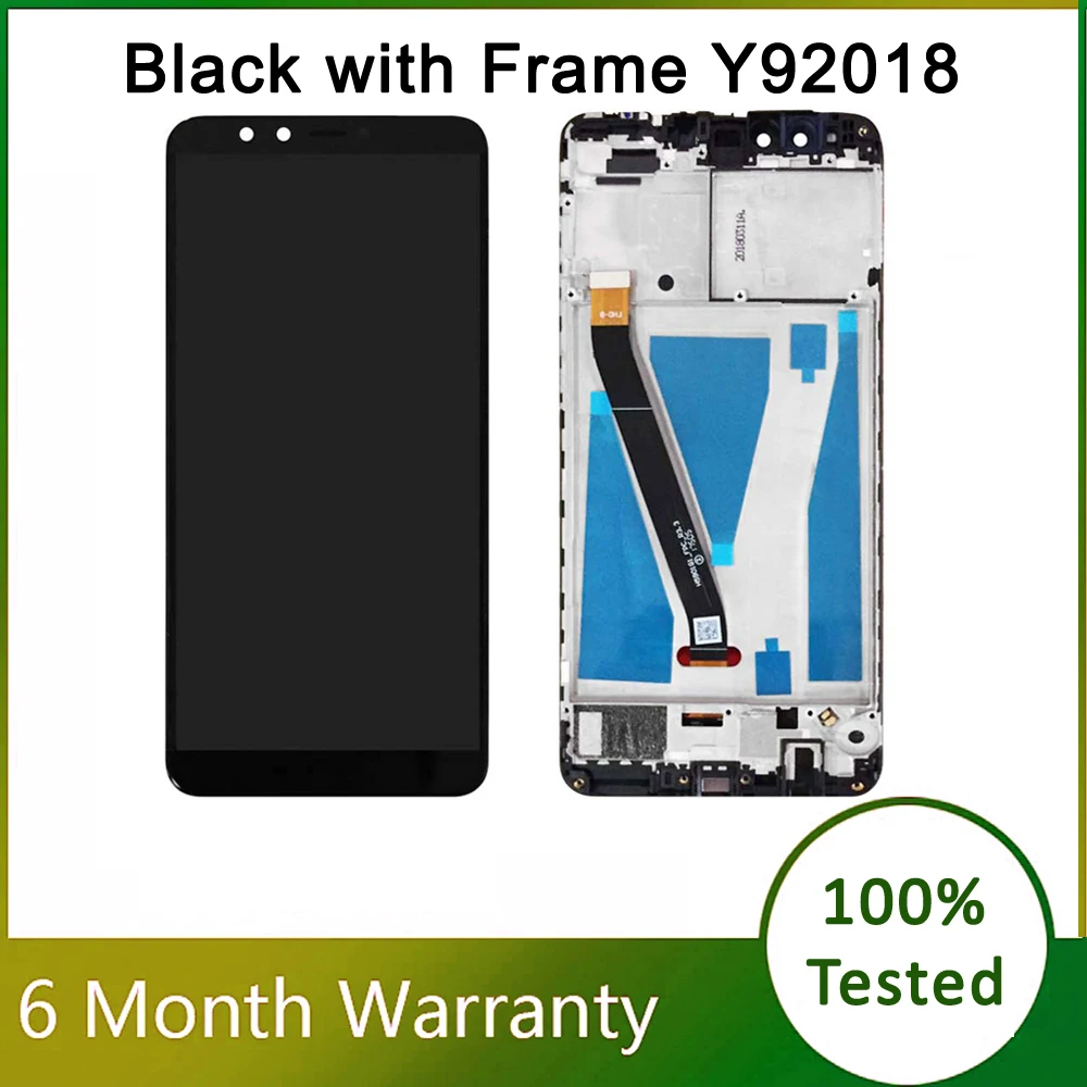 

For Huawei Y9 2018 LCD Display+Touch Screen Digitizer with Frame For Huawei Y92018 Display FLA-LX1 LX2 LX3 L22 AL00