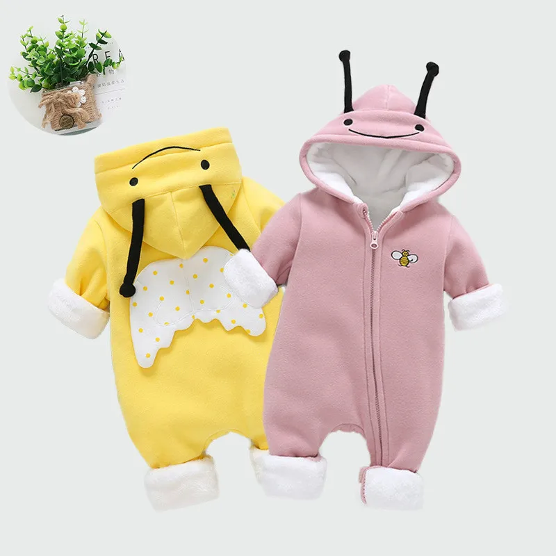 Бархатная одежда для малышей сиамская осень и зима детский утепленный