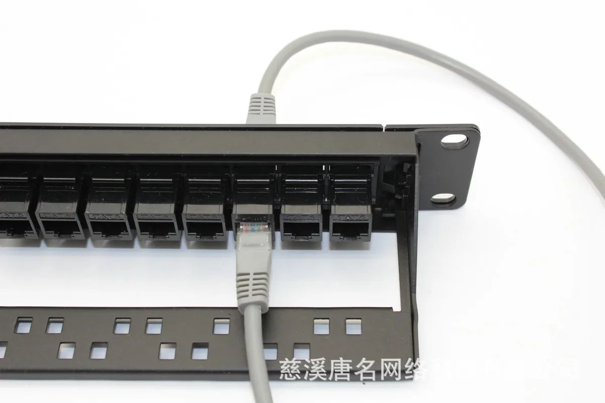 19 дюймов 1U шкафа проходной 24 Порты и разъёмы CAT6 патч Панель RJ45 сетевой кабель-переходник ввод/вывод Keystone Jack модульный распределительный шкаф