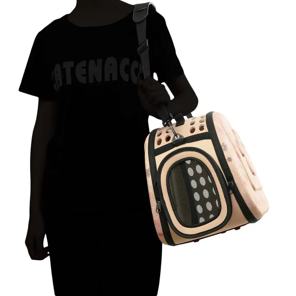 

Portable Pet Shoulder Bag, Folding Backpack For Dog And Cat Dog Carrier