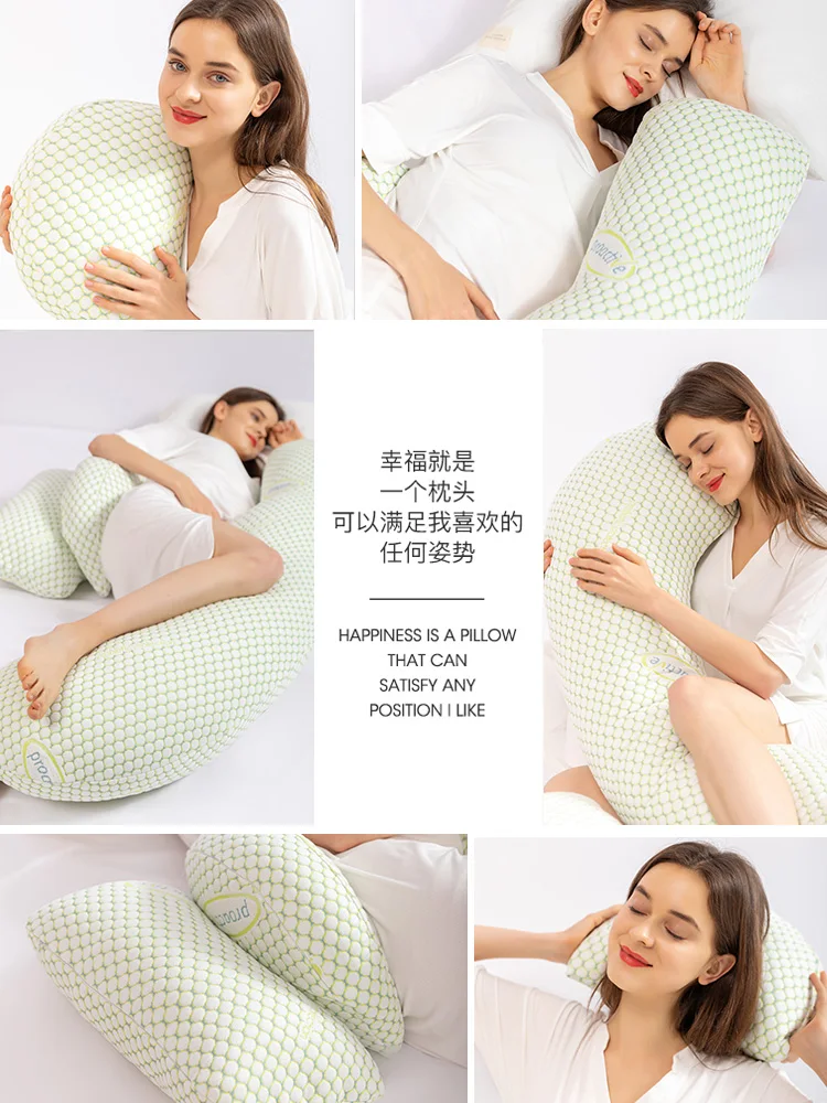 

TT Pregnant Women Pillow Side Lying Side Sleeping Belly Support Pillow Waist Support Pregnancy U-Shaped Pregnancy Cushion