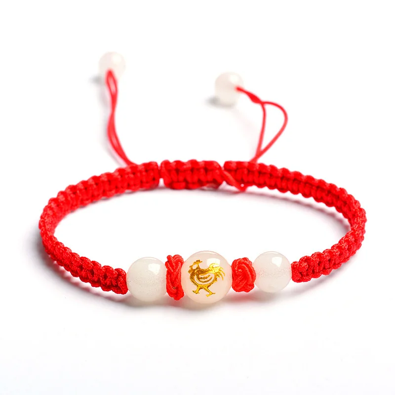 Новый трендовый ручной вязки веревочный браслет для женщин простой 12 зодиака