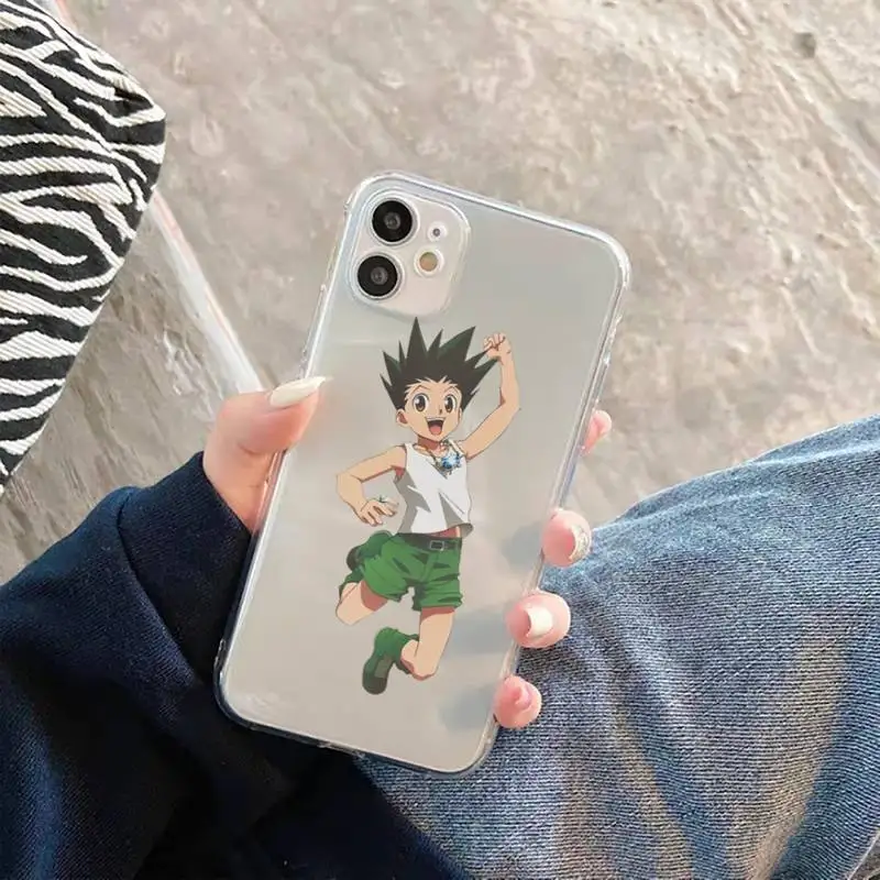 

Anime Hunter Hunters Phone Case Transparent for iPhone 11 12 mini pro XS MAX 6 6S 8 7 Plus X 5S SE 2020 XR